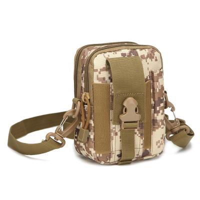 China Oxford Cloth Military Army Camouflage Travel Tactical Outdoor Pouch Increasing Training Fishing Durable Oxford Cloth Sling Shoulder Bag for sale