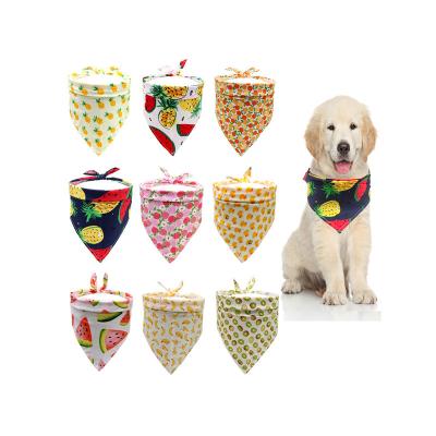 China Wholesale Stocked Sublimation Printing Pet Saliva Bibs Fashion Dog Cat Triangle Scarf for sale