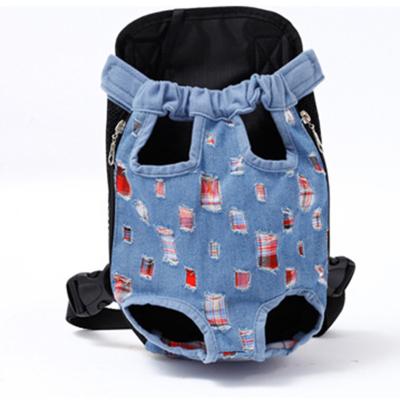 China Stored in Travel Running Outdoor Breathable Dog Carrier Bag Good Quality Fashion Pet Carrier Front Backpack for sale