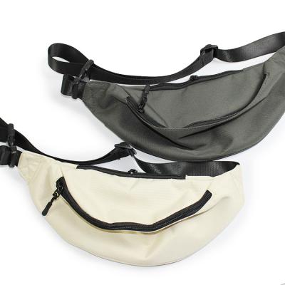 China Custom Water Proof Logo Polyester Pussy Pack Men Cross Body Waist Bag for sale