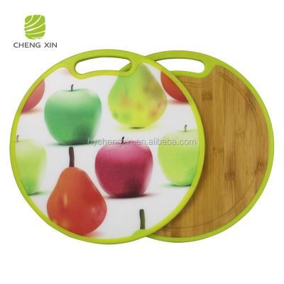 China New Design Viable Bamboo Cheap Round Pizza Kitchen Ware Bamboo Cutting Board With Drain Groove for sale