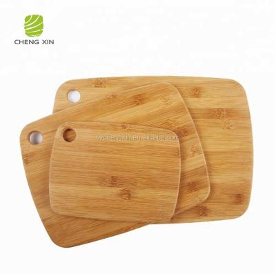 China Kitchen Viable Dots 3 Piece Bamboo Cutting Board Set For Vegetable Fruit Meat for sale