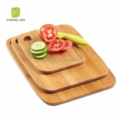 China Viable New Design High Quality 100% Natural Bamboo Chopping Cutting Board 3 Pieces for sale