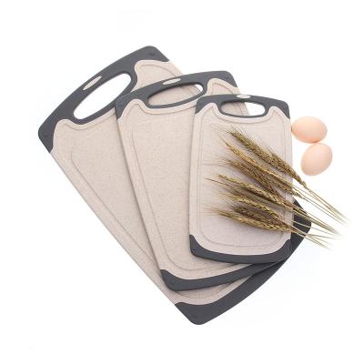 China Viable Set Plastic Kitchen Cutting Board Straw Wheat Tools Accessories Kitchen Chopper for sale