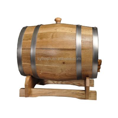 China 100L Handmade Oak Wood Custom Barrel For Wine Whiskey for sale