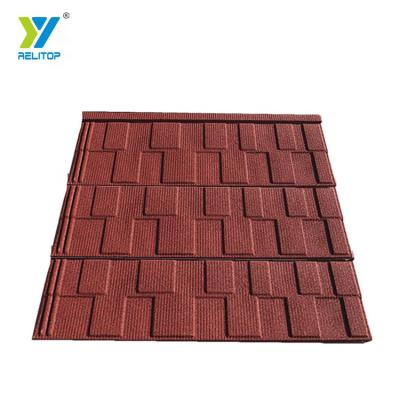 China Modern Galvanized Metal Roof Panel Aluminum Waterproof Stone Coated Roof Tile for sale