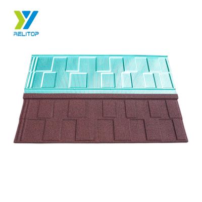 China Modern Stone Construction Roof Tile Materials Stone Coated Tile Roofing Shingles for sale