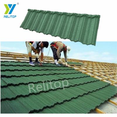 China Contemporary Customize Old Craftsman Style Rustproof Roof Decoration Material Tiny Home Making Metal Stone Coated Roof Tile for sale