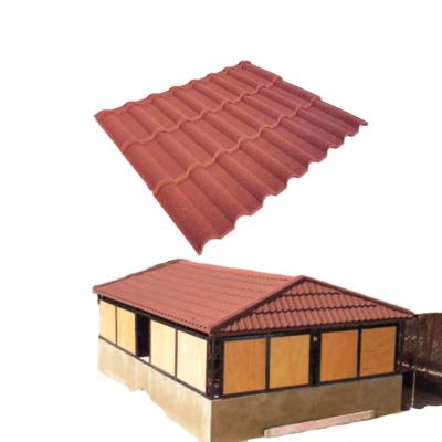 China Coastal Stone Coated Metal Roofing Milano 0.35 0.4 0.5mm SGLC Roofing Sheets With Colored Sands Coated for sale