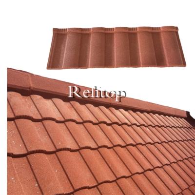 China Chips Metal Roof Galvanized Roof Building Supplies Mediterranean Shabby-chic Orange Stone Old Color Replace Material Mediterranean Style for sale