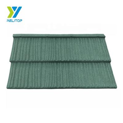 China Modern Wood Type Roofing Tile Lightweight 0.3mm Stone Coated Metal Roofing Tiles Price Wrinkle for sale