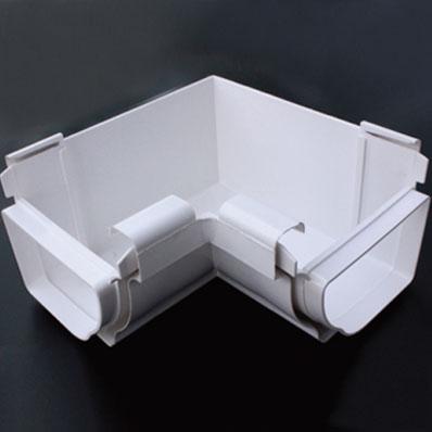 China Free Sample Modern PVC Gutter Fittings Rain Water Collector Prices 90 Inside Conner for sale