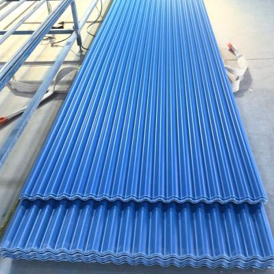 China Modern High Quality Fire Retardant Corrugated Easy Installation Of Lightweight PVC Plastic Roof Tiles for sale