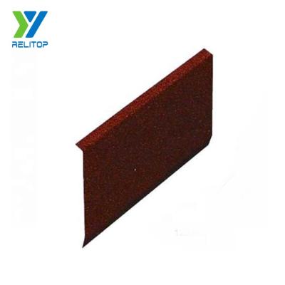 China Waterproof Popular Sand Coated Metal Roof Accessories Eaves Flashing for sale