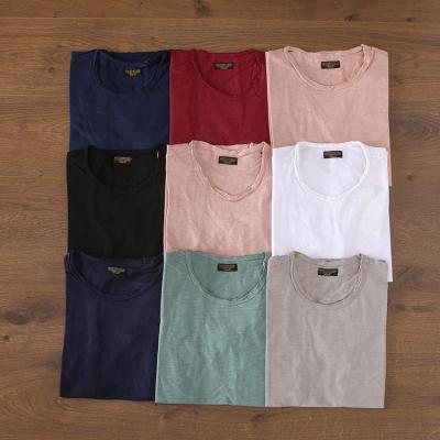 China Wholesale QUICK DRY Plain Casual Unisex T-shirt Men's Summer Clothing Fiber Wicking Bamboo Cotton T-shirt for sale