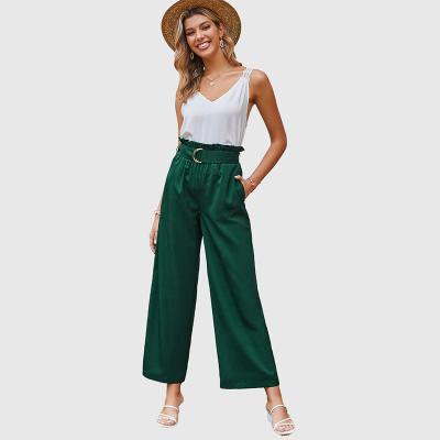 China Anti-pilling Spring Autumn Casual Elegant Ladies Women Custom OEM Clothing Plus Size Pants and Trousers for sale