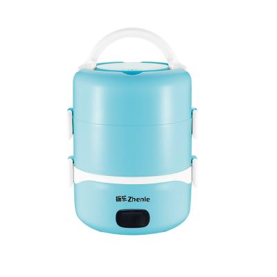 China One-button Start New Arrival Latest Design Round Stainless Steel Food Warmer Lunch Box for sale