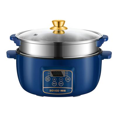 China Popular Kitchen Blue Circle Stainless Steel Induction Cookers (With Steamer) China Smart Professional Manufacture for sale