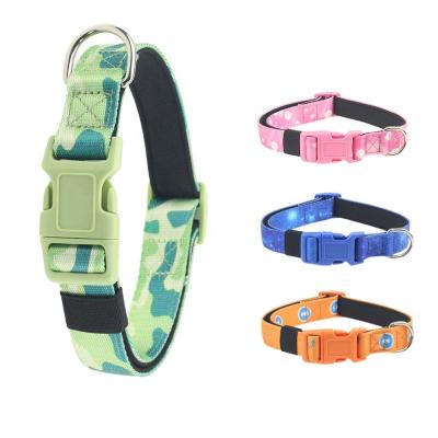 China Personalized Dog Accessories Nylon Sublimation Custom Leashes Harnesses and Apparel Velvet Fighting Dog Pet Collars for sale