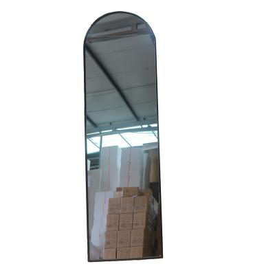 China Beautiful And Useful Hot Sale Cheap Price OEM/ODM Art Iron Mirror Arch Full Body Mirror 50x170cm Black Metal Floor Mirror All Size All Color for sale