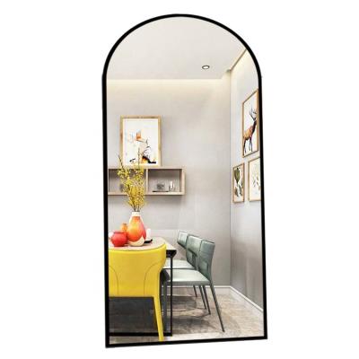 China Wall Mirror Arch Mirror For Leaning And Wall Mounted Full Metal Framed Large Size Modern Stylish for sale