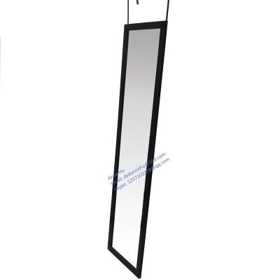 China Beautiful and useful China factory direct sale 30x120cm PS framed door mirror with metal hangs easy hanging plastic rectangular mirorr for sale