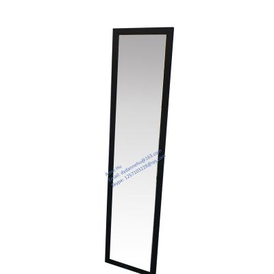 China China factory direct sale 30x120cm simple black border PS beautiful and useful border framed door mirror plastic frame rectangular mirror for sale