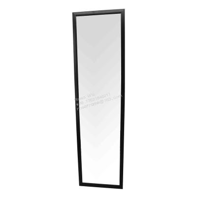 China Large Size Europe Style Hot Selling 30x120 40x150 Wooden/MDF Type/Plastic Black Framed Full Body Mirror Wall Or Door Hanging Makeup Mirror for sale