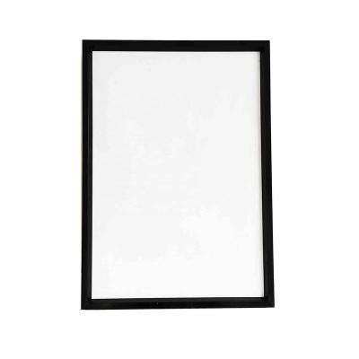 China Wholesale home deco bulk black metal photo frame aluminum picture frame for decoration in normal home office size A1 A2 A3 A4 50x70 for sale