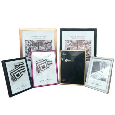 China Fashionable Wholesale Aluminum Gold 4x6 Silver Black 5x7 8x10 A4 Photo Frame Metal Picture Picture Frame for sale