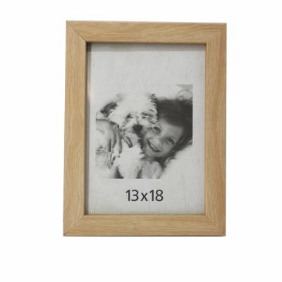 China Decorative plastic picture frame home deco promo picture frame like normal wood material MDF photoframes for home decoration for sale