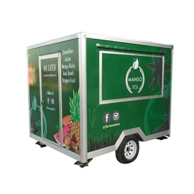 China Vegetable Processing Factory Food Trailer Ice Cream Carts Outdoor Selling Food Trailer Australia for sale