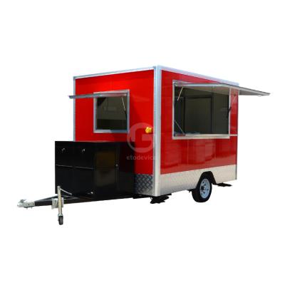 China Vegetable processing factory wholesale price fast food trucks food trailer mobile food selling van Catering trailer car for sale for sale