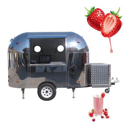 China Standard Hot Sale Burger Look Food Truck Trailer Australia USA Airstream Mobile Food Cart, Airstream Caravan Food Truck, Airstream Food Trailer air for sale