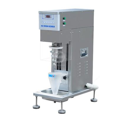 China Real Automatic Swirl Drill Machine Production Gelato Nuts Frozen Automatic Fruit Mixer Freezing Mixing Machine for sale