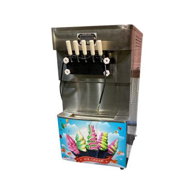 China Factory 5 Flavors Matcha Milk Waffle Cone Portable Frozen Soft Ice Cream Machine Snack Soft Ice Cream Maker for sale