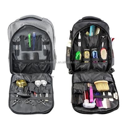 China With USB High Capacity Functional Haircut Barber Backpack Hairstylist Backpack With Slot Barber Backpack Hairdressing Tool Storage Bag for sale