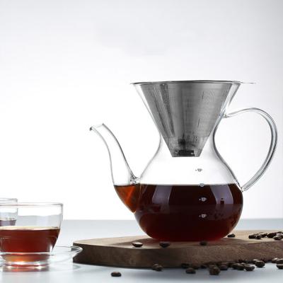 China Cheap price sustainable home used smart coffee drip device with glass coffee pot/cone filter coffee jar for sale