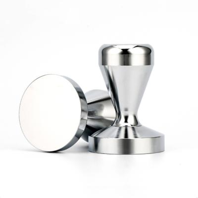 China 304 Stainless Steel Professional Coffee Bean Press Espresso Coffee Tamper Solid Bartender Tamper Powder Hammer for sale