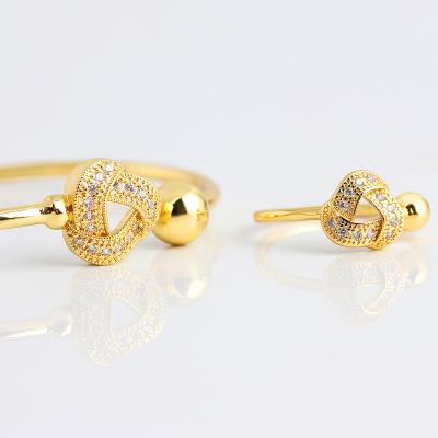 China Yueming CLASSIC Jewelry Delicate Hot-selling Exquisite Workmanship Gold Plated Bracelets Bangles Rings for sale