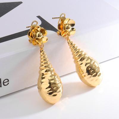 China High quality Yueming jewelry wholesale price 18K gold plated earrings 2022 fashion earrings for sale