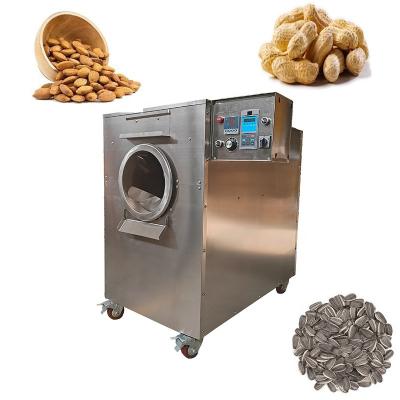 China Snack food factory Stainless Steel Commercial Small Roaster Nuts Peanut Roasting Machine for sale