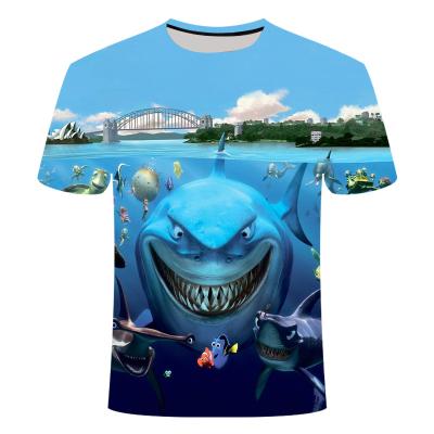 China Anti-UV Men's Own Design Fish Print Cloth Wholesale Men's Polyester Microfiber Anti-UV Microfiber Polyester Shorts Australia 3D T-shirt Kids Fishing Shirts for sale