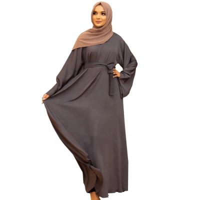 China Nida Nida 2021 Nida Loose Style Islamic Women Muslim Arab Abaya Autumn Dresses Casual Muslim Dresses for sale