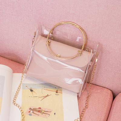 China Fashion New Arrival Elegant High Quality Jelly Clear Handbag For Women for sale