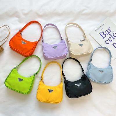 China Wholesale Fashion Girls Fashion Luxury Candy Color Children's Canvas Shoulder Bags For Children for sale