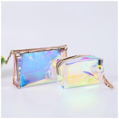 China Wholesale Symphony Luxury Fashion Glitter Transparent PVC Traveling Cosmetic Bag for sale