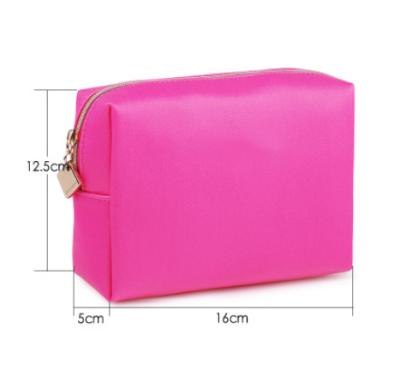 China Wholesale High Quality Fashion Pink Women Fashion Custom Cosmetic Bag With Logo for sale