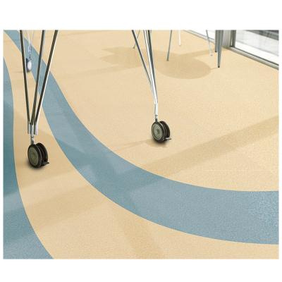 China Waterproof Lg/Lx Long Service Life Pvc Floor Easy To Clean Eco-Friendly Roll Flooring For Office Building for sale