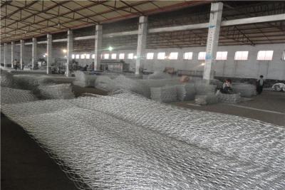 China 2X1X1m Hexagonal Gabion Box / Galvanized Gabion Basket Anti Corrosion for sale